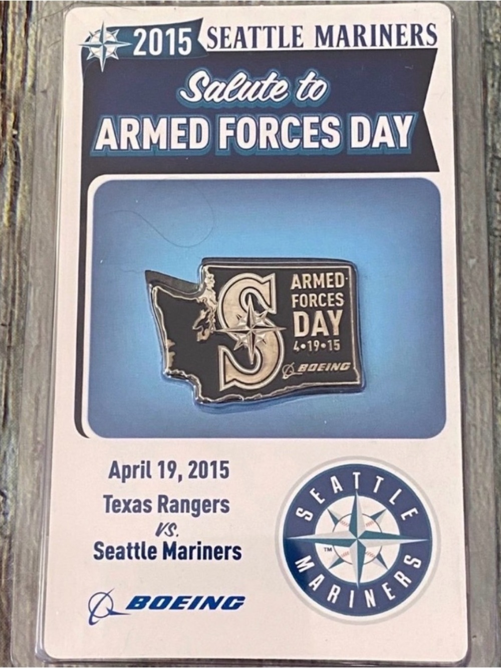 New 2015 Seattle Mariners MLB Baseball Military Night Collectible Challenge Coin